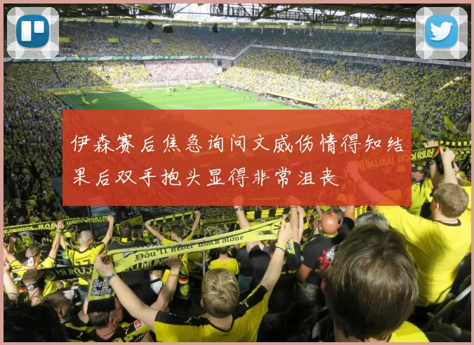 伊森赛后焦急询问文威伤情得知结果后双手抱头显得非常沮丧